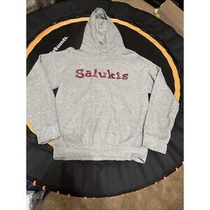 Women's M Dodger gray hoodie W Hood & kangaroo pockets "Salukis" Soft Comfy